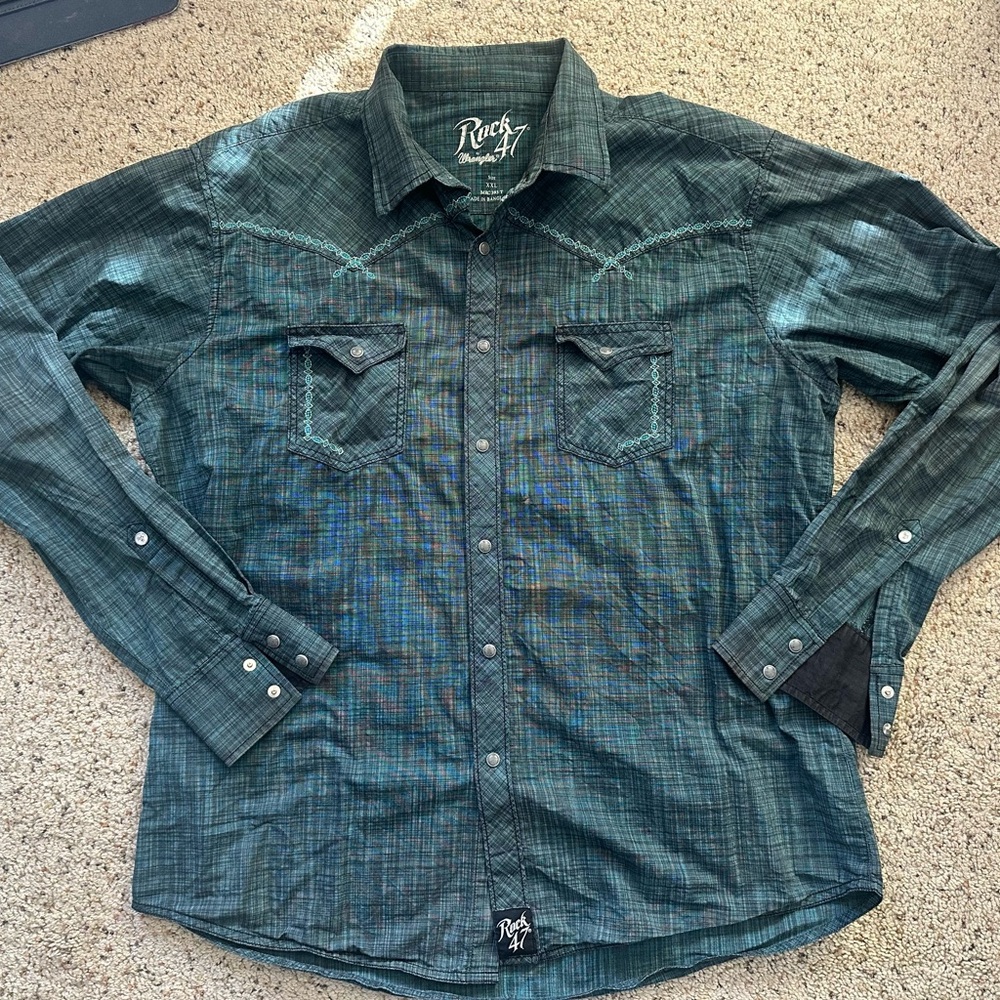Men’s Wrangler ROCK 47 Button Up XXL